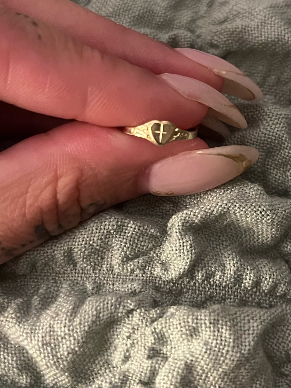 10K gold midi ring